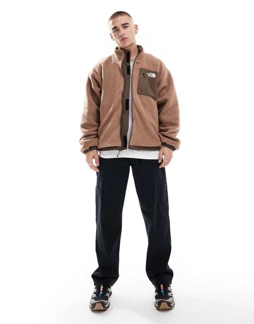 The North Face Yumiori reversible fleece jacket in smokey brown-latte, 3 of 4