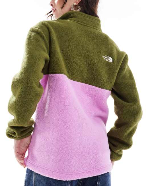 The North Face – Yumiori – Rosa, blockfärgad fleecetröja med dragkedja, 3 av 4
