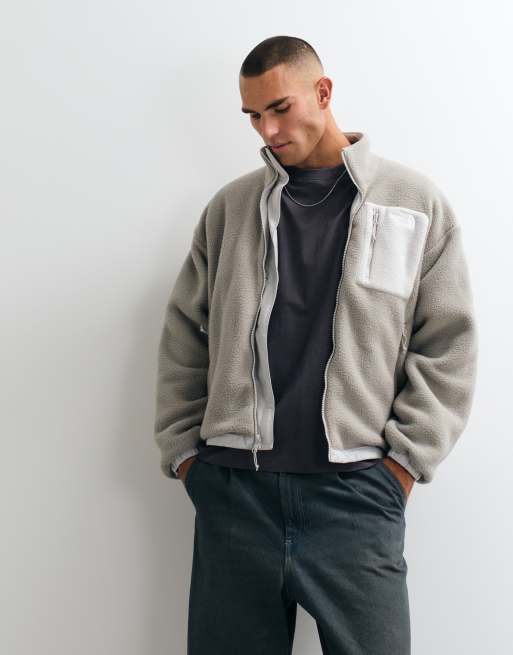 The North Face Yumiori Wende-Fleecejacke in Cumulus Cloud/Stone Slab, 2 von 5