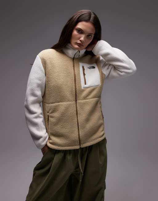 The North Face – Yumiori – Zapinana na suwak beżowa bluza polarowa