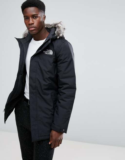 manteau the north face avec fourrure