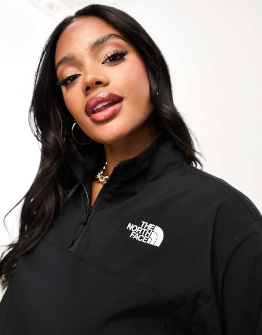 The North Face Zumu 1 2 zip track jacket in black ASOS