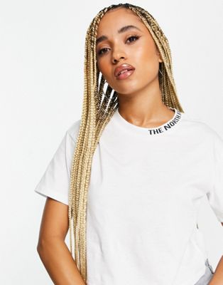 The North Face Zumu Banded cropped t-shirt in white | ASOS