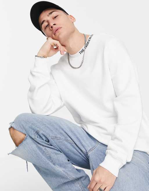 The North Face Zumu fleece sweatshirt in white