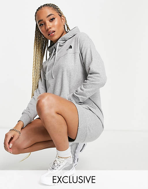 The North Face Zumu hooded dress in grey Exclusive at ASOS