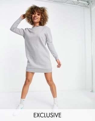 The North Face Zumu jumper dress in grey Exclusive at ASOS
