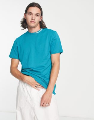 The North Face Zumu neck logo t-shirt in teal | ASOS