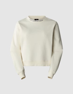 The North Face - Zumu - Rundhals-Sweatshirt in der Farbe White Dune-Weiß