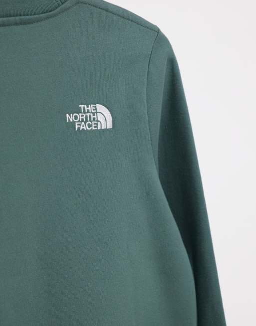 The north store face green sweatshirt