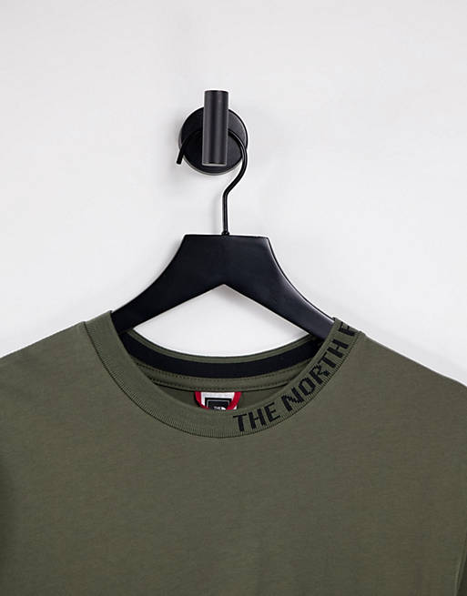 Designer Brands The North Face Zumu t-shirt in khaki 