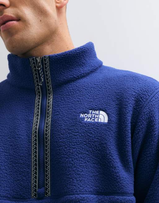 The North Flace Fleeski 1/4 zip jacket in blue, 2 of 5