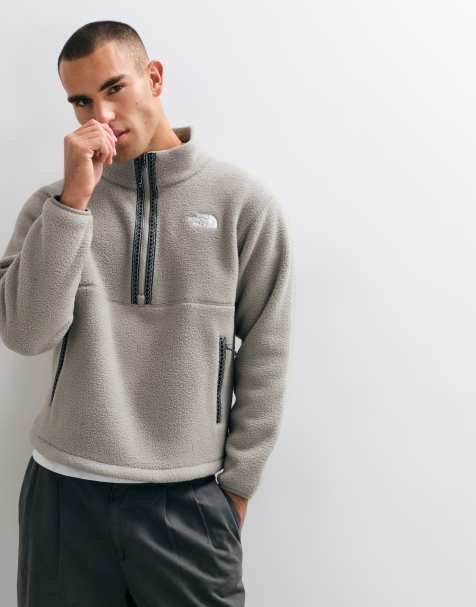 The North Flace Fleeski 1/4 zip jacket in grey - view 1