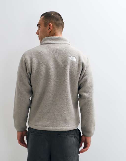 The North Flace Fleeski 1/4 zip jacket in grey, 3 of 5