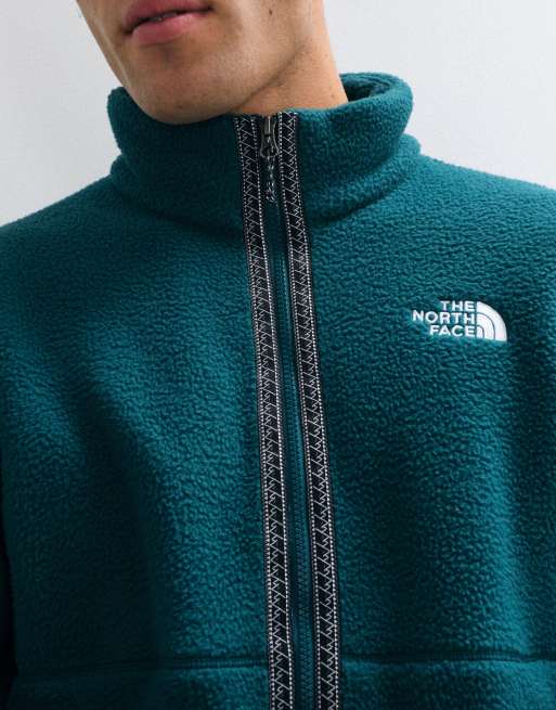 The North Flace Fleeski full zip jacket in green, 3 of 5