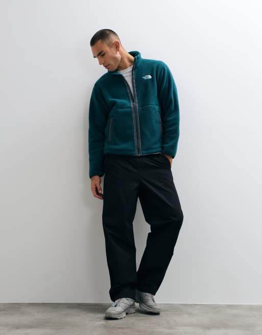 The North Flace Fleeski full zip jacket in green, 4 of 5