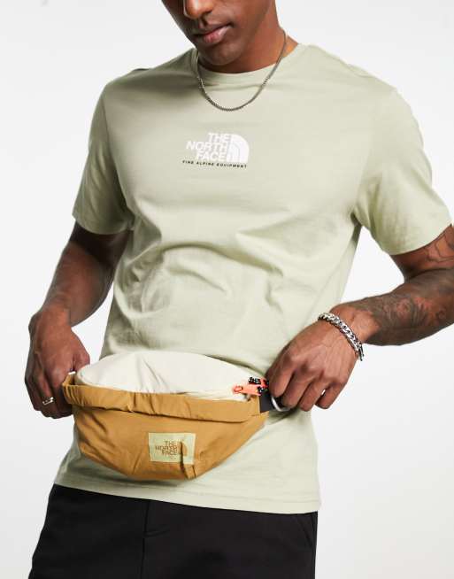 The North Heritage Mountain Lumbar bum bag in brown