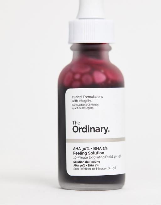 The ordinary 30 aha deals peeling solution