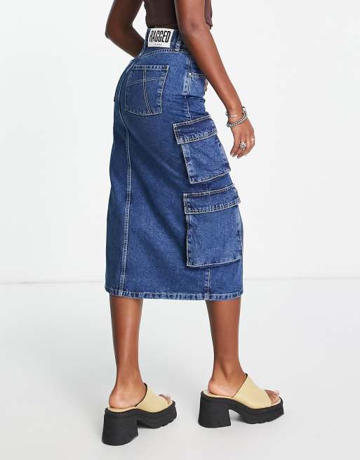 90s denim skirt grunge best sale