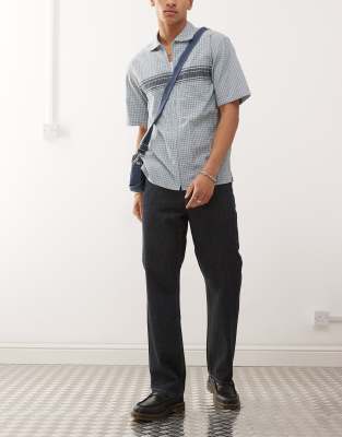 The Ragged Priest Axel Straight Leg Jeans In Blue