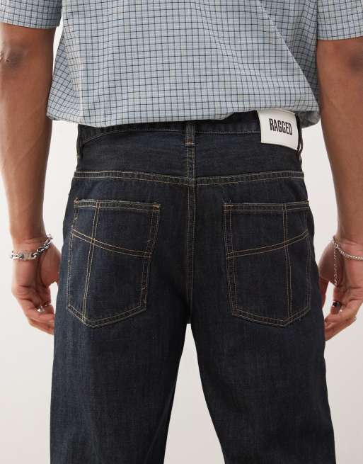 The Ragged Priest Axel straight leg jeans in blue rinse wash, 4 of 5