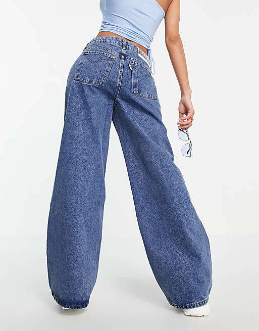 The Ragged Priest baggy skater jeans in indigo wash