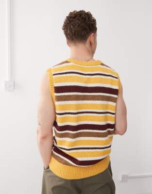 The Ragged Priest Billy Knit Tank Top In Yellow