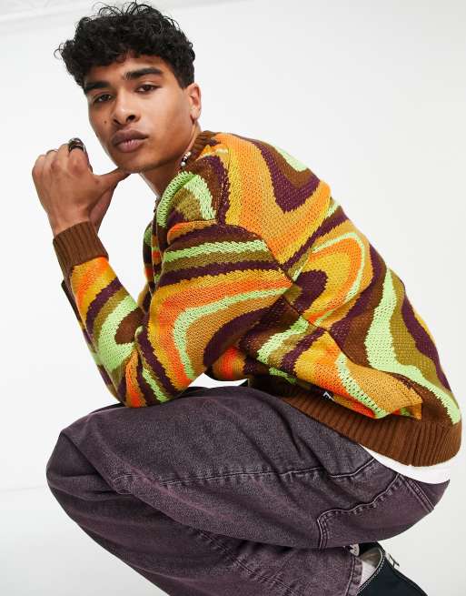The Ragged Priest – Bunter Strickpullover mit Flashback-Design
