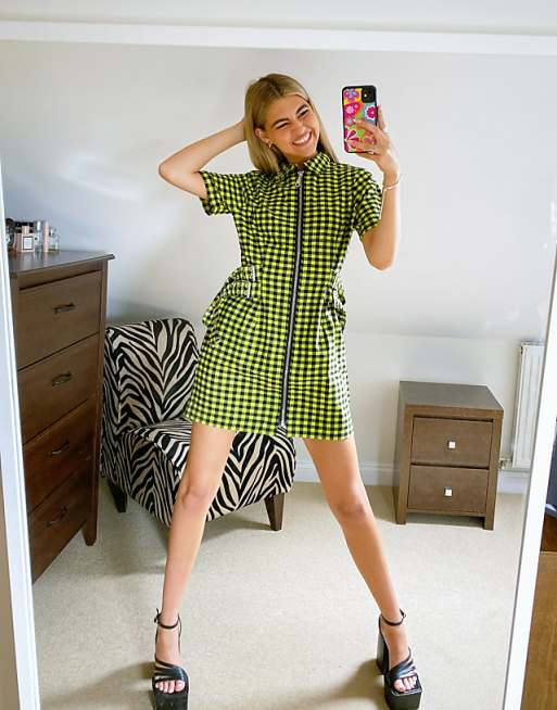The Ragged Priest checked zip through shirt dress | ASOS The Ragged Priest checked zip through shirt dress | ASOS