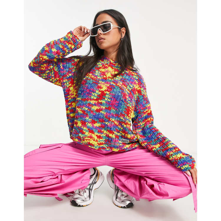 The Ragged Priest chunky knitted jumper in rainbow multi | ASOS