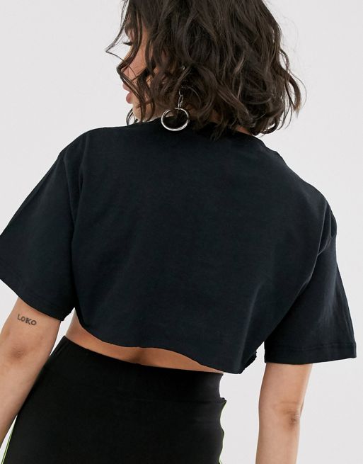 The Ragged Priest crop top with suspender detail