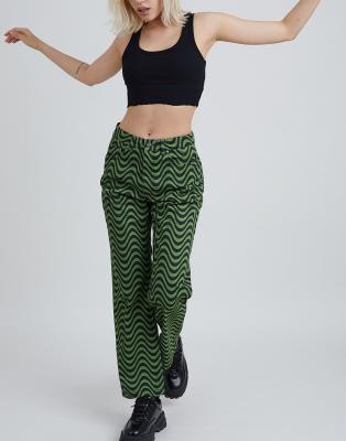 ragged priest wave jeans green