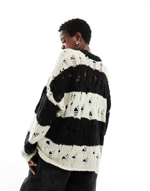 Ragged priest striped sweater hotsell