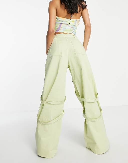 The Ragged Priest extreme wide leg skater Y2K cargo trousers, 4 of 4