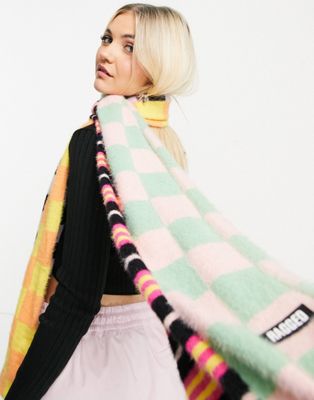 The Ragged Priest fluffy scarf in mix print
