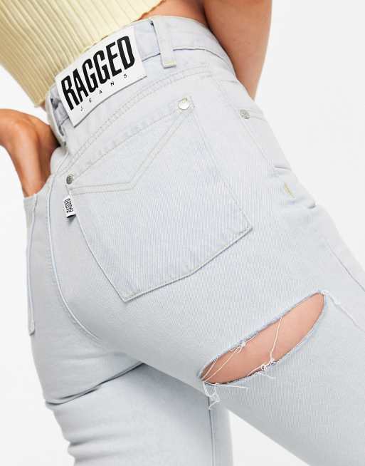 Jeans with best sale rip under bum