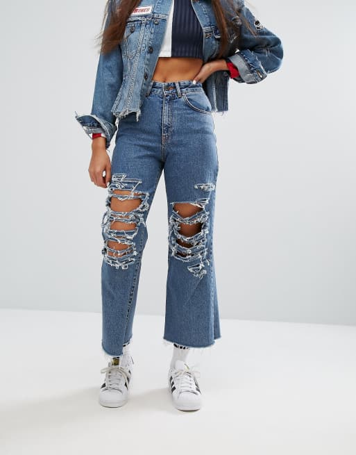 The Ragged Priest - Jeans stile skater con strappi vistosi