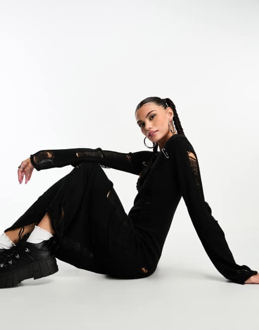 The Ragged Priest ladder detail maxi jumper dress, 2 of 4