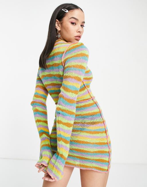 Asos rainbow clearance dress