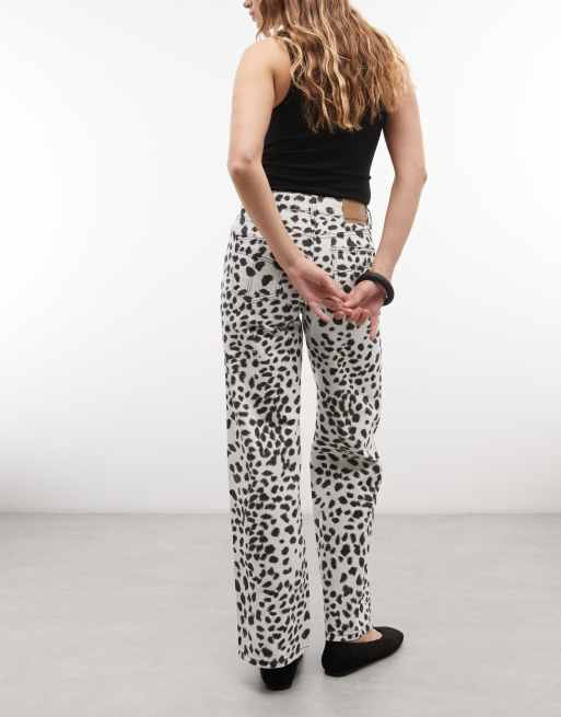 The Ragged Priest low rise straight jean in dalmation print, 2 of 5