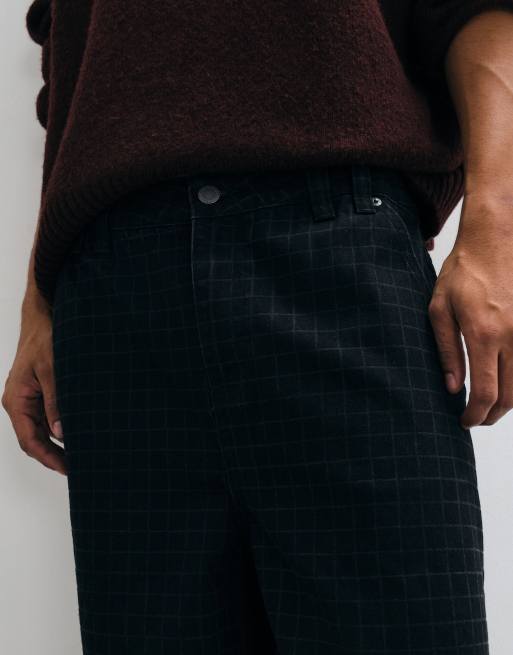 The Ragged Priest micro grid jeans in black, 4 of 10