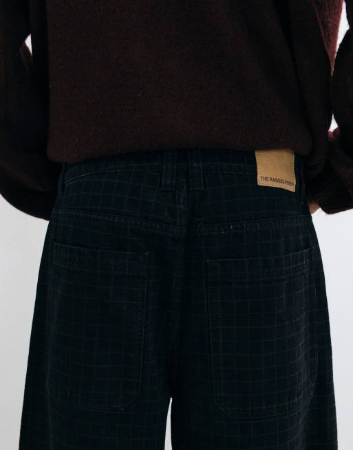 The Ragged Priest micro grid jeans in black, 5 of 10