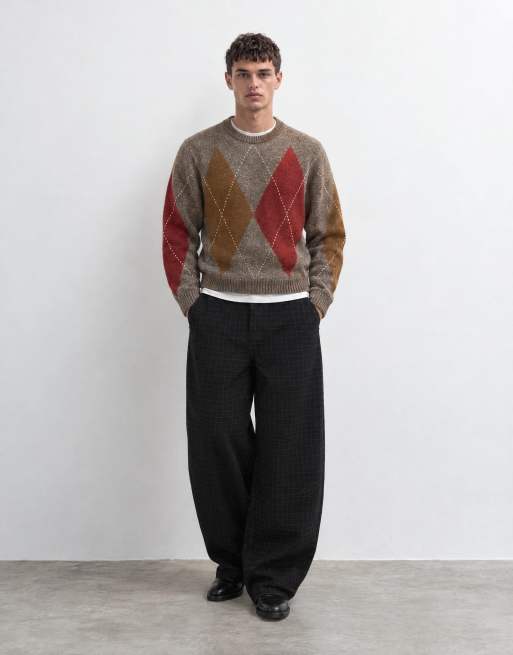 The Ragged Priest micro grid jeans in black, 6 of 10