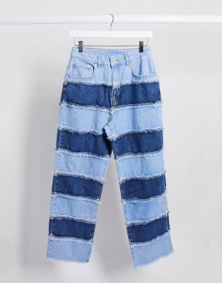 asos patchwork jeans