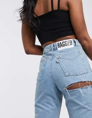 asos bum rip jeans