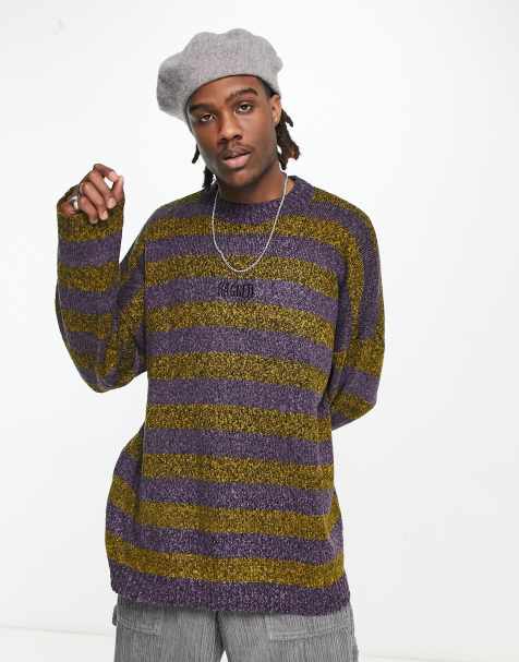 Vintage striped sweater online mens