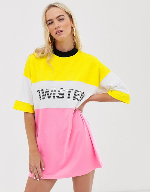 The Ragged Priest oversized t-shirt dress with slogan