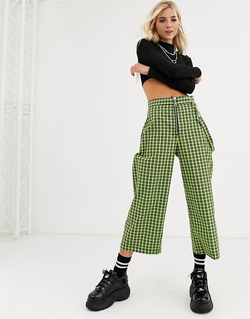 The Ragged Priest phobia pant in green check