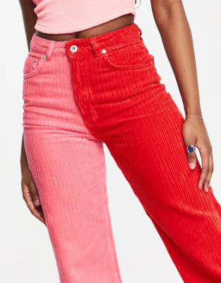 red cord jeans