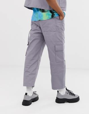 grey utility pants