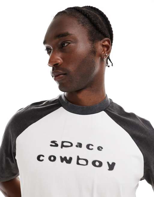 The Ragged Priest washed raglan t-shirt with Space Cowboy print, 3 of 4